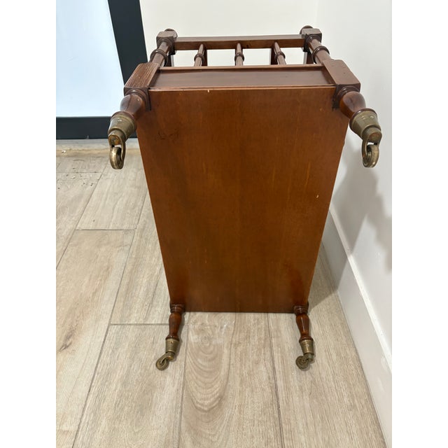 Coffee 1970s Large Size Traditional Magazine Rack For Sale - Image 8 of 10