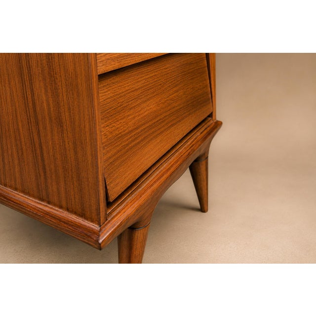 Architectural Pair of Brazilian Modern Side Tables in Ivory Wood, Brazil, 1950s For Sale - Image 9 of 18