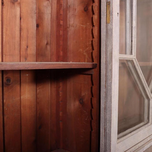 English Glazed Kitchen Cabinet For Sale - Image 14 of 15