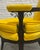 Pair - Custom Hollywood Regency High-Back Throne Chairs | Canary Yellow Velvet Upholstery – Mid Century Accent Seating For Sale - Image 11 of 15