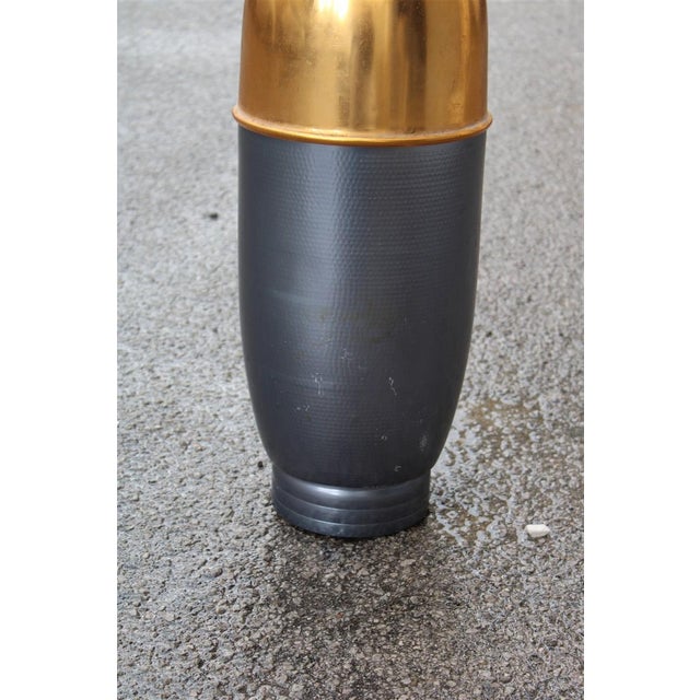 Metal Colored Aluminum Umbrella Stand, Italy, 1950s For Sale - Image 7 of 8