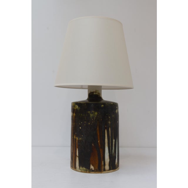 Mid-Century Modern Danish Stoneware Table Lamp, 1960s For Sale - Image 10 of 18