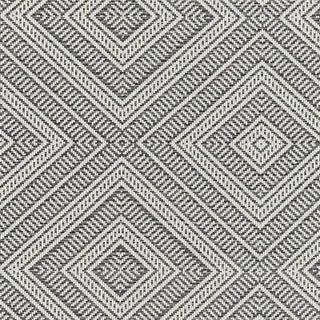 Schumacher Tortola Indoor & Outdoor Fabric in Oxford Grey For Sale