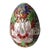 Chinese Cloisonné Enamel Egg "Flowers" Early 20th Century For Sale