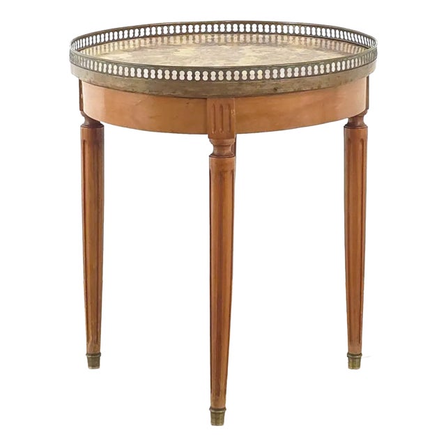 Belle Époque French Marble Topped Side Table, Circa 1920 For Sale