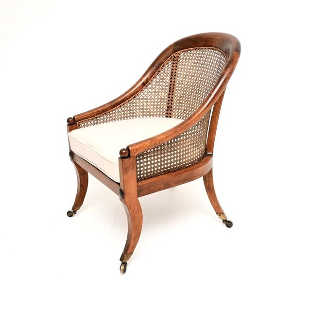 Antique Regency Caned Armchair, 1810 For Sale - Image 4 of 11