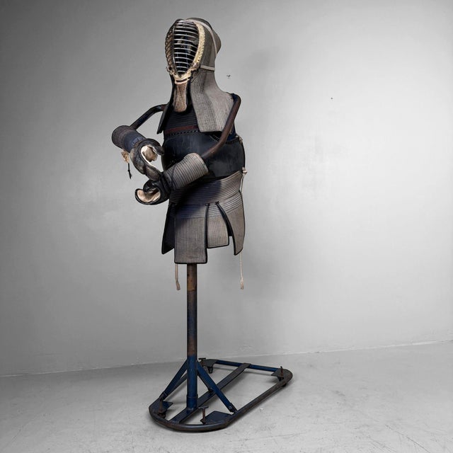 Vintage Japanese Kendo Bōgu with Display Stand, 1980 For Sale - Image 17 of 17