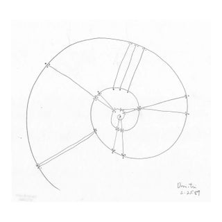 1989 Dimitri Grachis Abstract Drawing For Sale