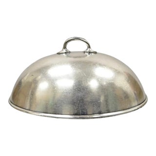 Antique Lexington Silver Plated Edwardian Oval Small Serving Platter Lid Dome For Sale
