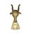 Vintage Brass Longhorn Boot Jack / Shoe Horn For Sale - Image 4 of 5