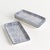Set the table with a modern composition in blue. This set of 4 petite stoneware trays is made of dishwasher and microwave...