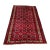 Vintage Afghan Baluchi Red Rug With Ivory Border and Tribal Medallion Pattern Rug For Sale