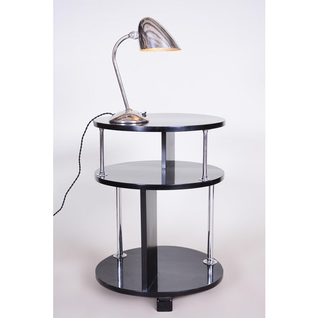 Art Deco Table Lamps in Chrome & Aluminium attributed to Franta Anyz for Napako, Czech, 1930s, Set of 2 For Sale - Image 4 of 15