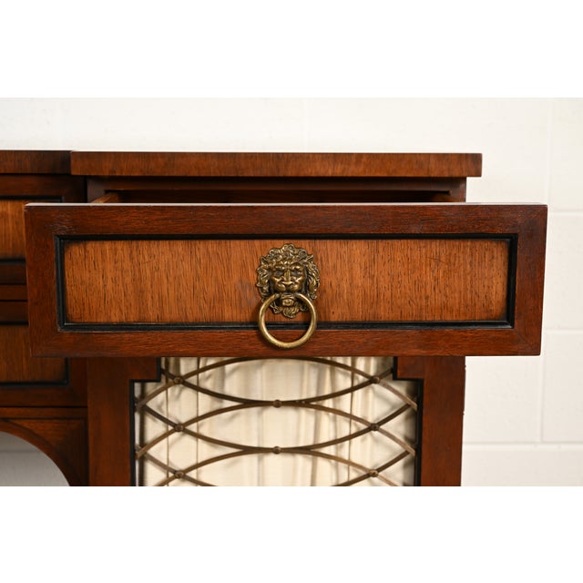 Kittinger English Regency Carved Mahogany Sideboard Buffet, Circa 1960s For Sale - Image 9 of 17