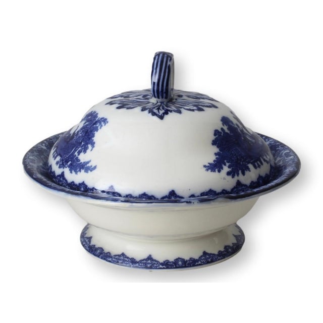 Royal Doulton 1920s Doulton Watteau Covered Dish For Sale - Image 4 of 9