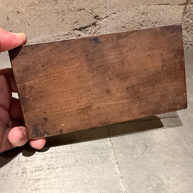 1950s Antique Japanese Kashigata Wooden Mold Vintage Wagashi Sweets For Sale - Image 5 of 7