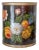 Mid 20th Century Hand-Painted Floral Waste Can For Sale