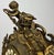 Gold Vintage French Brass Ornate Cherub Mantel Clock For Sale - Image 8 of 13