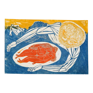 1960s Thomas Elsner Genesis Woodblock