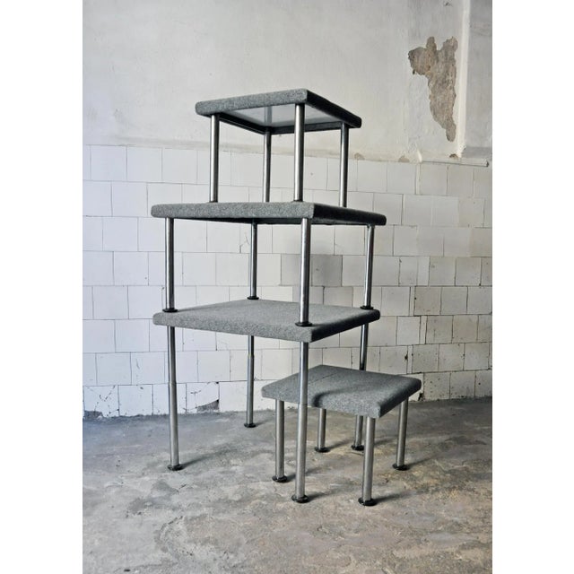 Talponia Dining Table & Stools Set by Roberto Gabetti & Aimaro Isola for ARBO, 1969, Set of 5 For Sale - Image 4 of 18