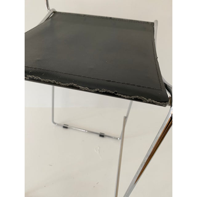 1990s Italian Style Stacking Counter Chairs Set of Four For Sale - Image 15 of 16