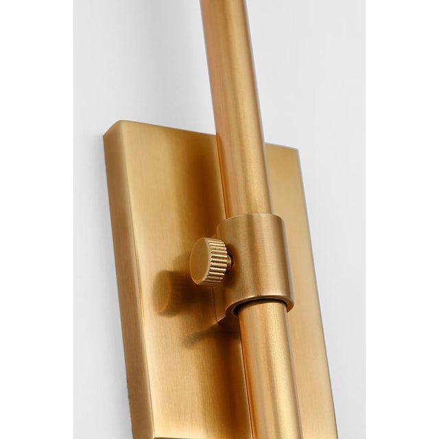 Modern Thomas O'Brien for Visual Comfort Signature Kidd 24" Frame Mount Picture Light in Hand-Rubbed Antique Brass For Sale - Image 3 of 13