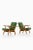 Easy chairs in oak with original fabric by hans wegner, 1950's additional information: material: oak and original fabric...