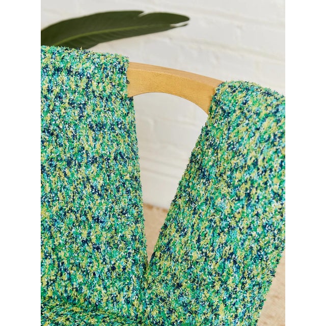 Styled After Rare Paul Frankl Original 1950’s Chairs in New Upholstery For Sale - Image 11 of 12