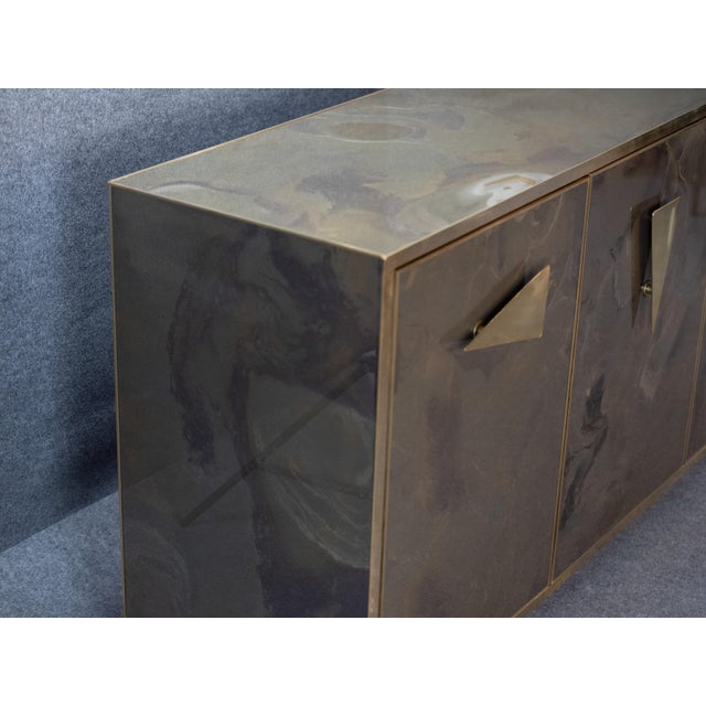 Italian Sideboard and Wall Mirror from Justfurnituress SRL, Set of 2 For Sale - Image 4 of 16