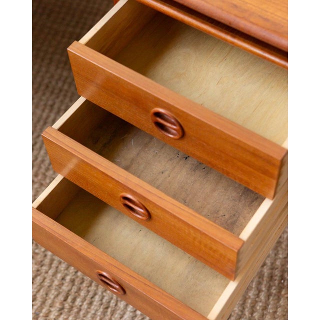 Arne Vodder 1960s Attributed to Arne Vodder Danish Teak Writing Desk For Sale - Image 4 of 18