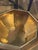 Brass Vintage Hollywood Regency Large Hammered Brass Octagonal Planter For Sale - Image 8 of 9