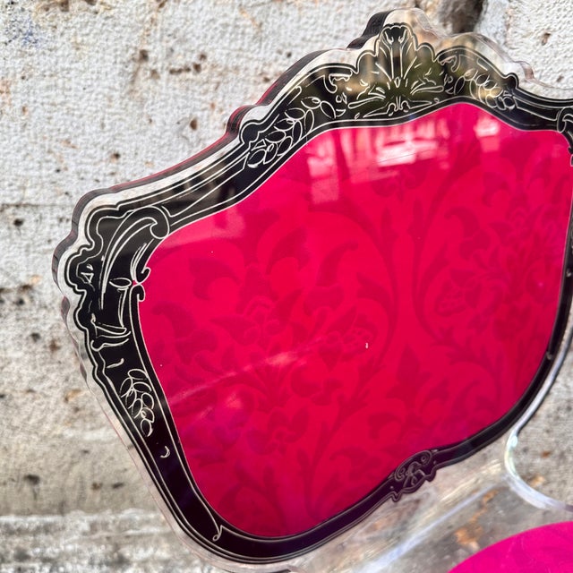 Neo-Baroque Stool in Acrylic Glass from Acrila, France, 2000s For Sale - Image 17 of 18