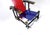 Wood Vintage Red and Blue Chair by Gerrit Thomas Rietveld for Cassina, 1970s For Sale - Image 7 of 18