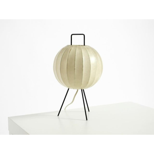 Mid-Century Modern Mid-Century Modern Tripod Cocoon Table Lamp, 1950s For Sale - Image 3 of 18