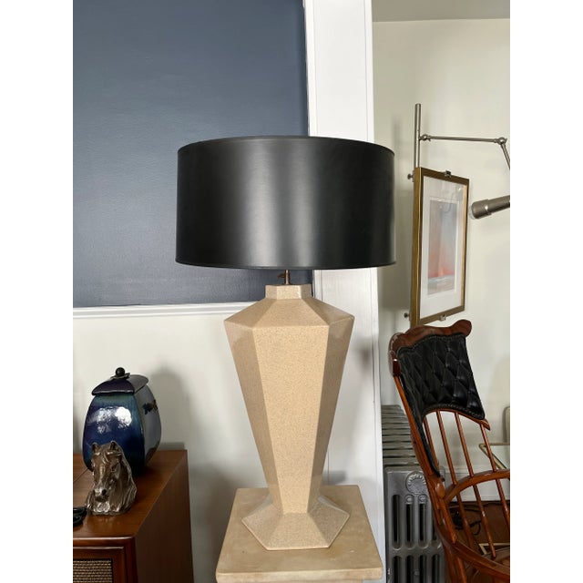 Mid 20th Century Postmodern French Deco Ceramic Lamp For Sale - Image 5 of 10