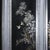 Vintage Chinoiserie Four-Panel Folding Screen – Hand-Painted Floral Motif With Silver Faux Bamboo Frame For Sale - Image 12 of 15