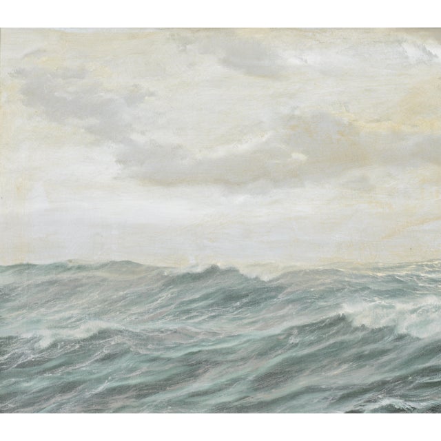 Mid-Century Modern Patrick Von Kalckreuth 1892-1970 Large Seascape Mid Century Modern 37 X 48in. Framed. For Sale - Image 3 of 10
