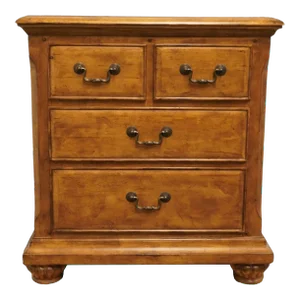 Altavista Lane Contemporary Rustic Style 30" Four Drawer Nightstand