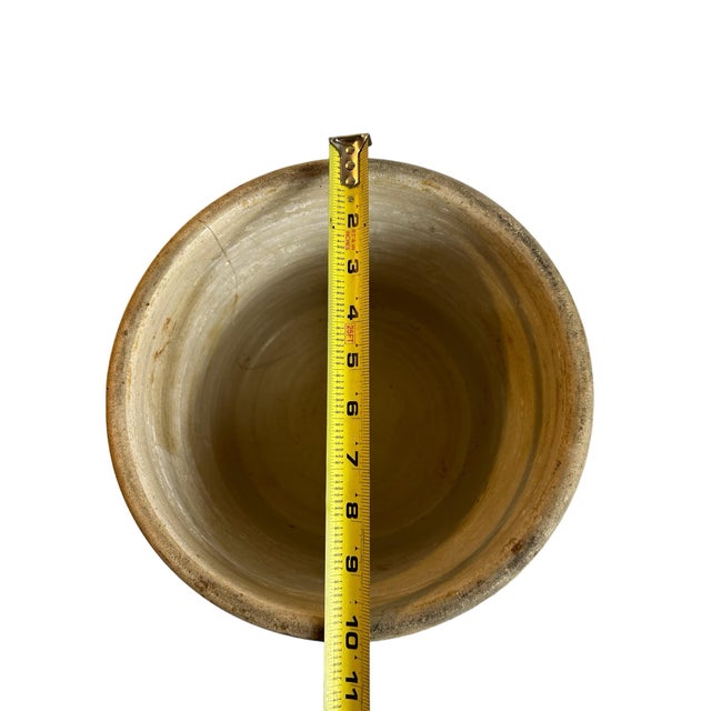 Ceramic Antique 1800s Lowell Pottery Co Tonica Illinois Stoneware Crock For Sale - Image 7 of 10