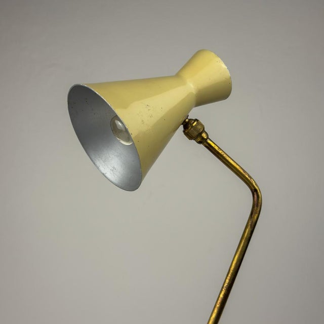 Vintage Metal Table Lamp from Stilnovo, Italy, 1950s For Sale - Image 6 of 18