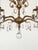Brass Antique 5 Light Beautiful Bonny Bitty Brass Cut Lead Glass Crystal Chandelier For Sale - Image 8 of 12