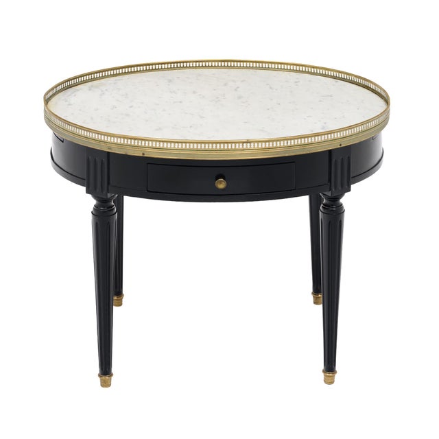 Classic, Louis XVI Oval Bouillotte Side Table, Circa 1920 For Sale - Image 4 of 9