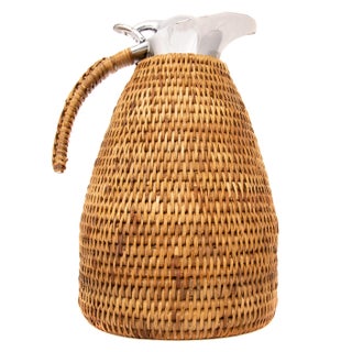 Boho Chic Artifacts Rattan 1.5 L Thermos For Sale
