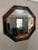 Abstract Large Late 20th Century Octagonal Stained Glass Wall Mirror For Sale - Image 3 of 9