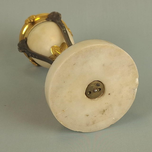 Antique French Gilt Bronze and Marble Cassolett, 1800s For Sale - Image 5 of 9