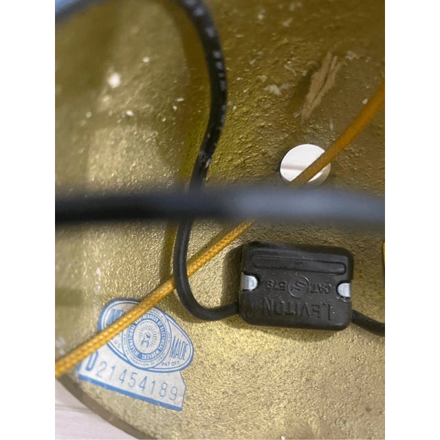 Vintage Leviton Dutch Colonial Style Solid Brass Two Wall Light Sconce With Shad For Sale In Pittsburgh - Image 6 of 6