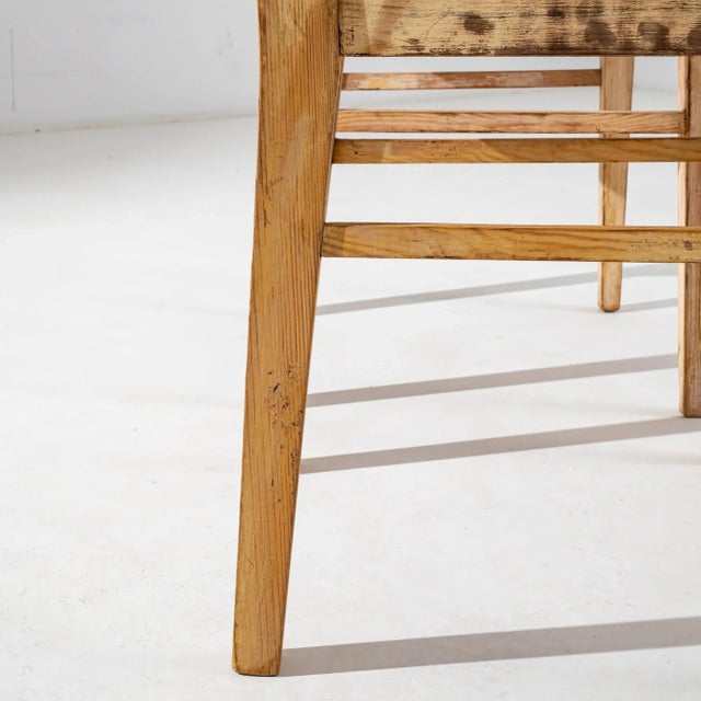 1900s Central European Wooden Chairs with Upholstered Seats and Back - A Pair For Sale - Image 4 of 12