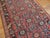1930s Red Floral Antique Persian Bijar Rug 4'1" X 14'5" Knotted Wool Carpet For Sale - Image 4 of 4