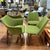 a nice set of 4 Walnut legged chairs attributed to Adrian Pearsall. The set is comprised of two armchairs and a two side...