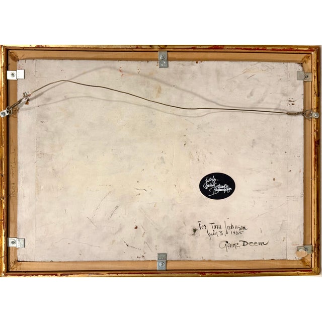 George Deem, George Deem Appropriation Oil Painting Still Life, fruits, Grapes, Pomegranates, 1965 For Sale - Image 12 of 12